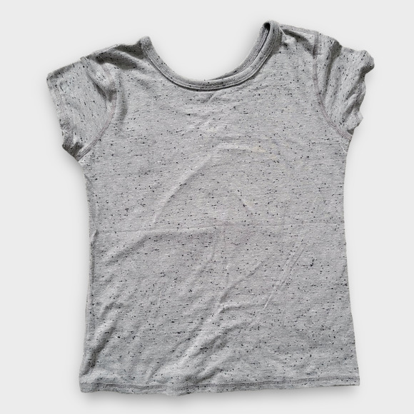 Disney Minnie Mouse Heathered Gray Short Sleeve T-shirt Little Girl Sz L (10/12) - Picture 3 of 5